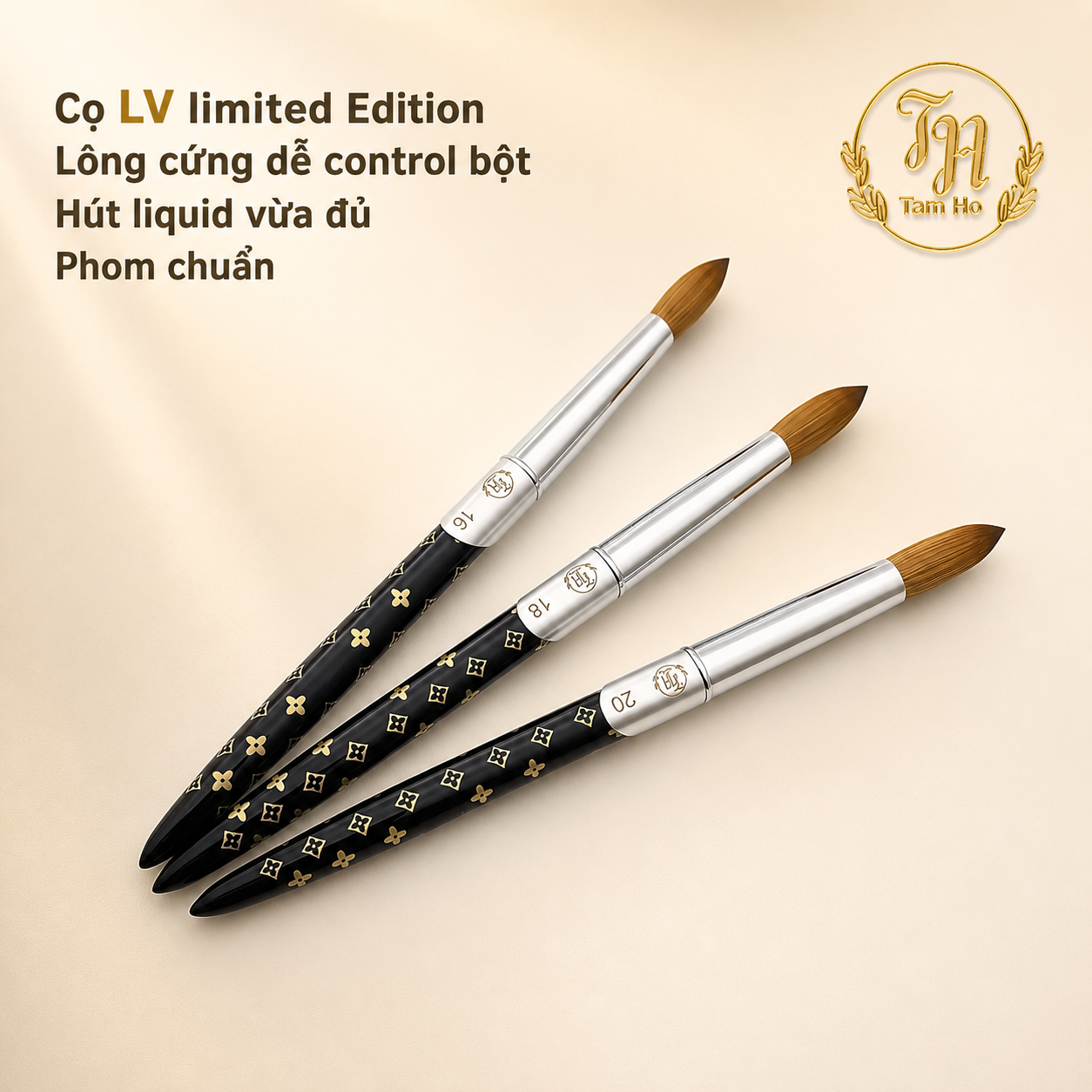Cọ đắp bột lông cứng - Hard Bristle Acrylic Nail Brush
