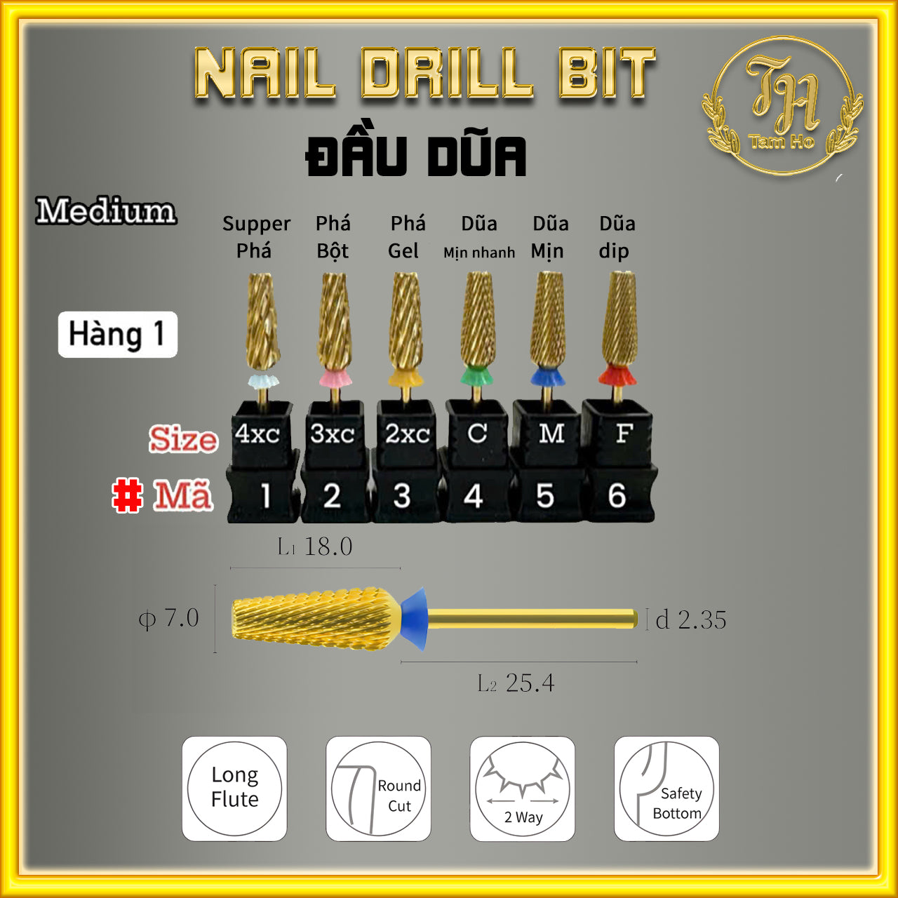 Đầu dũa móng - Nail Drill Bit