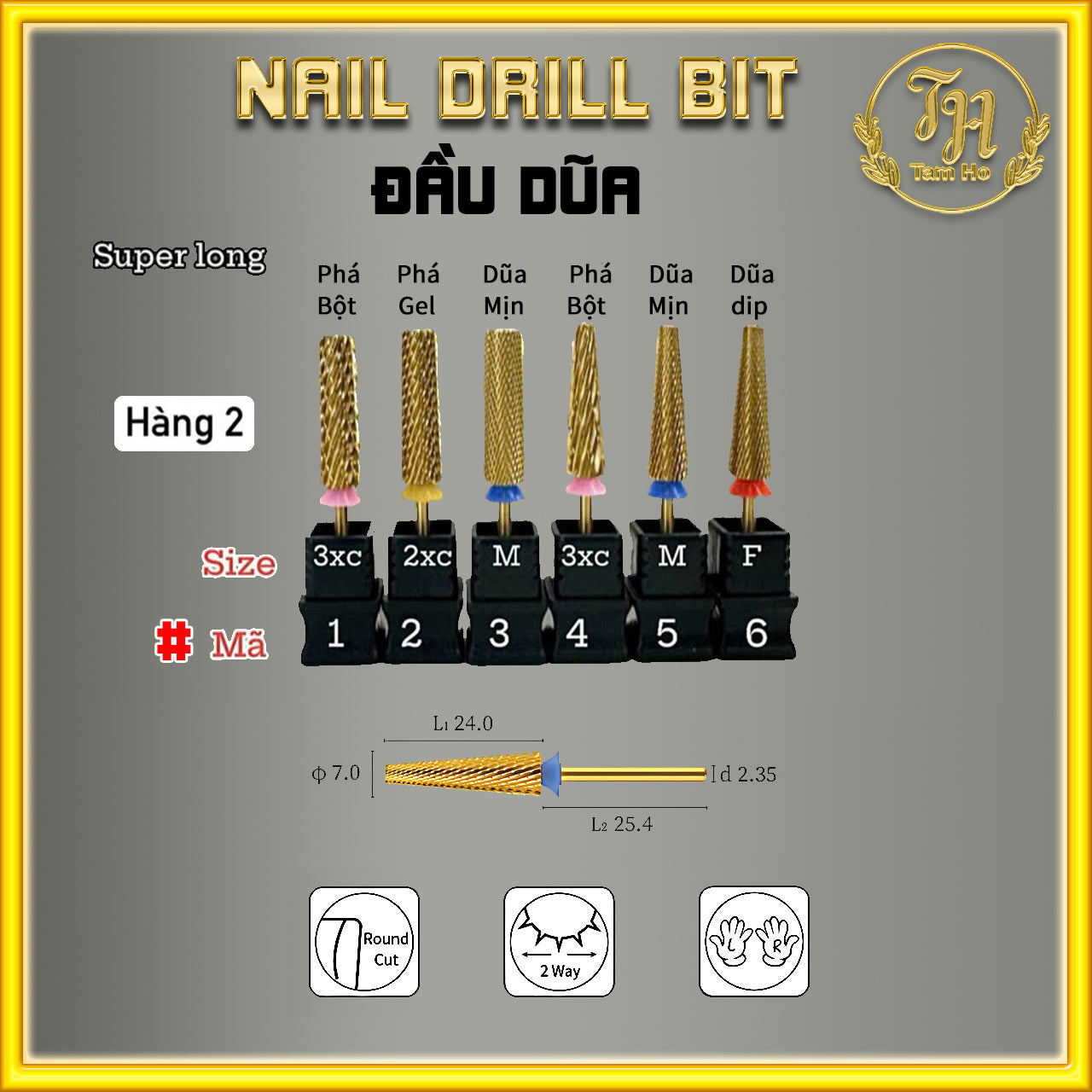 Đầu dũa móng - Nail Drill Bit
