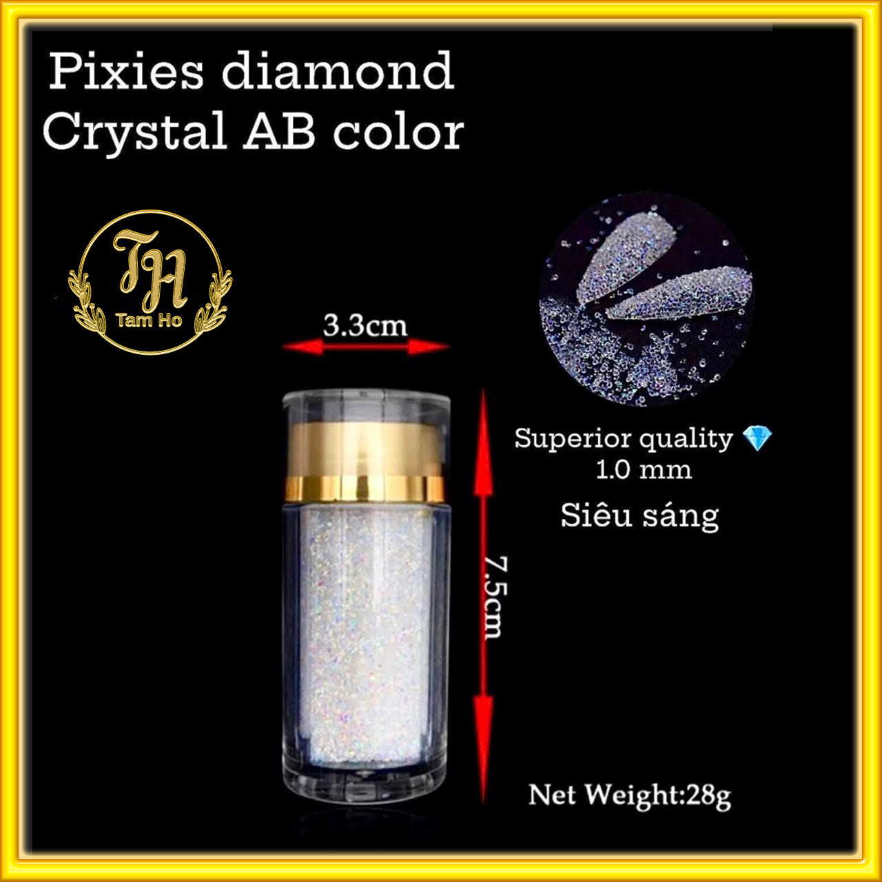Pixies diamond Crystal AB color