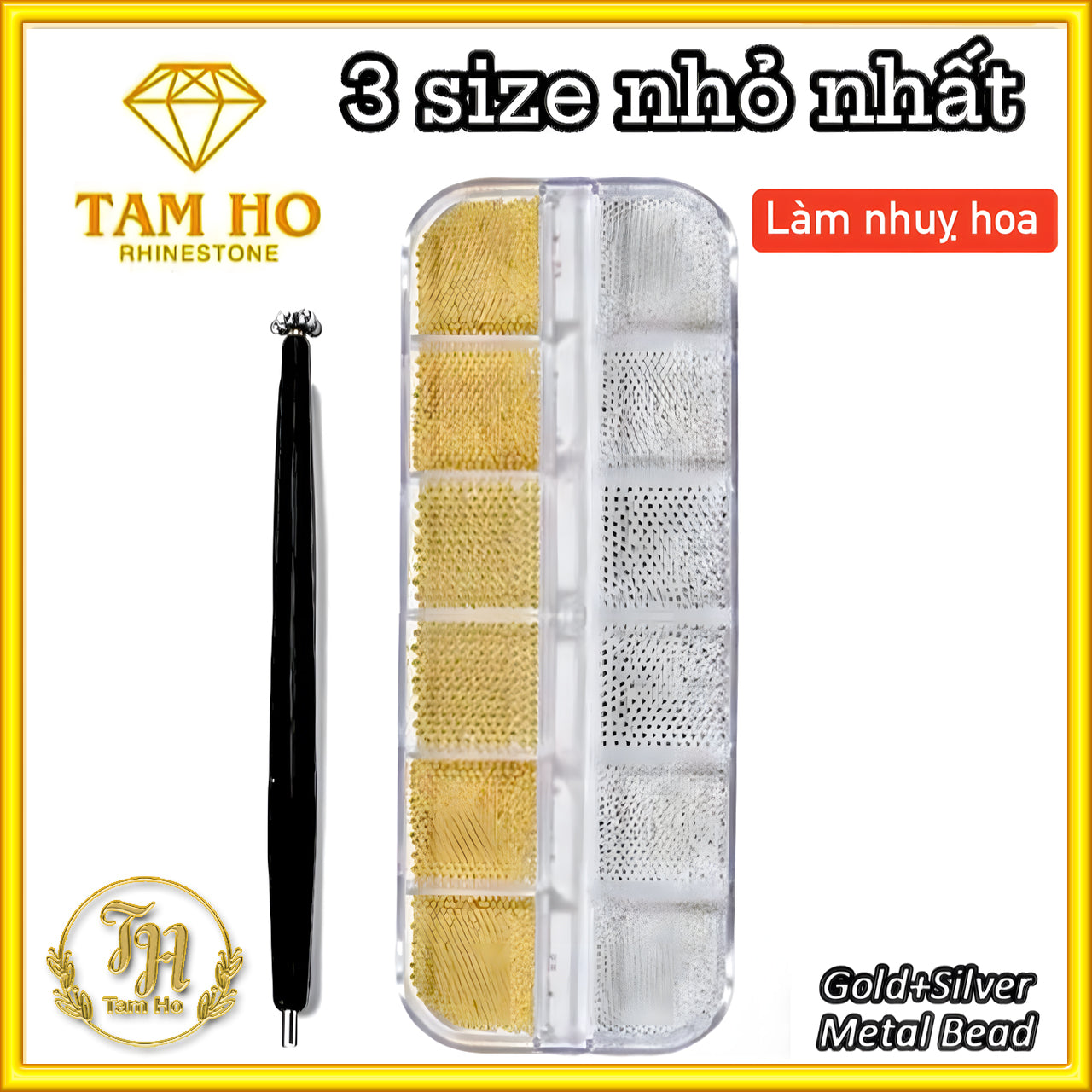 Gold & Silver Metal ball + Magnet pen
