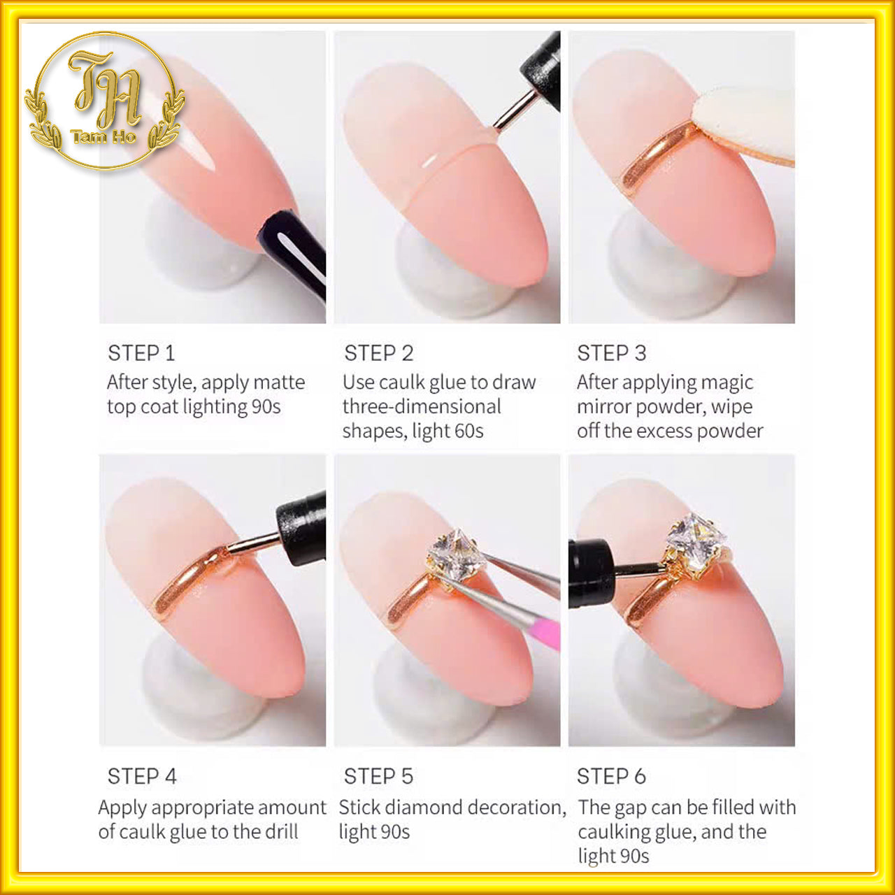 Gel đính đá mũi kim - Rhinestone Gel (Needle Tip)
