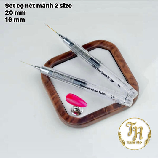 Sét cọ nét mảnh- Thin liner brush 20mm - 16mm