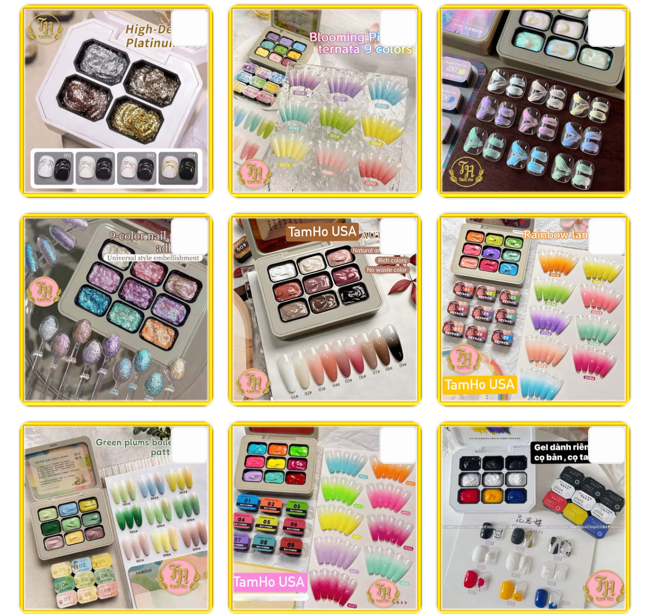 Các set Gel dặm - Gel refill sets