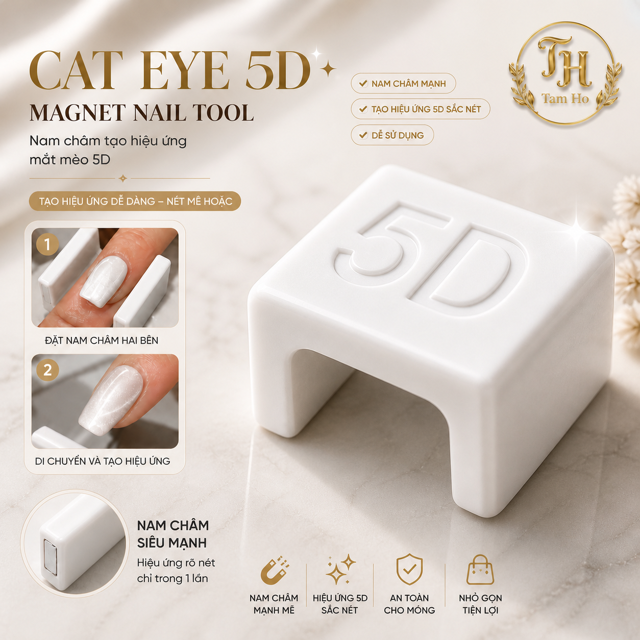 Cat eye đẩy sáng nền móng