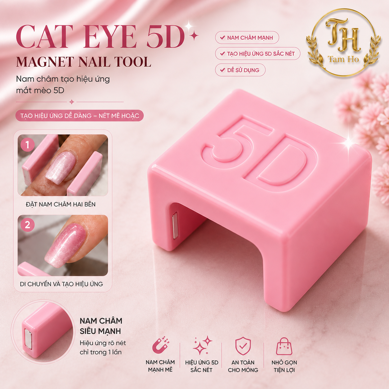 Cat eye đẩy sáng nền móng