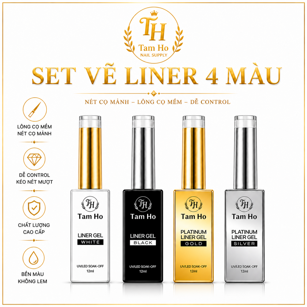 Gel liner 4 màu cơ bản - Basic 4 color liner