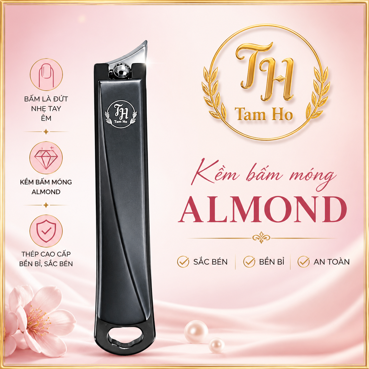 Kềm bấm móng Almond - Almond Shape Nail Cutter