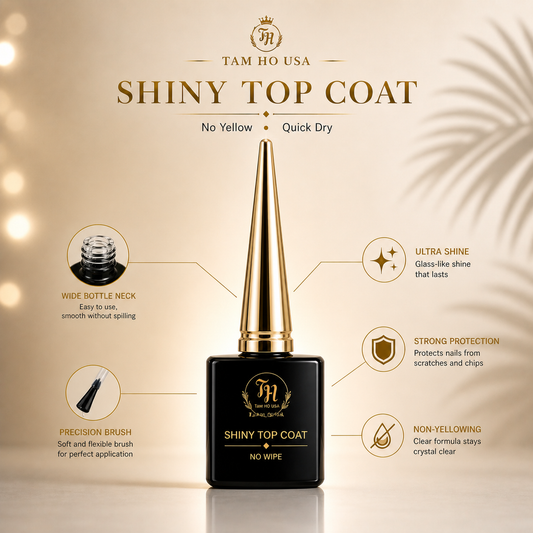 Shiny top coat None Yellow-Quick Dry