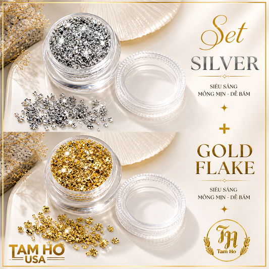 Set Silver + Gold Flake