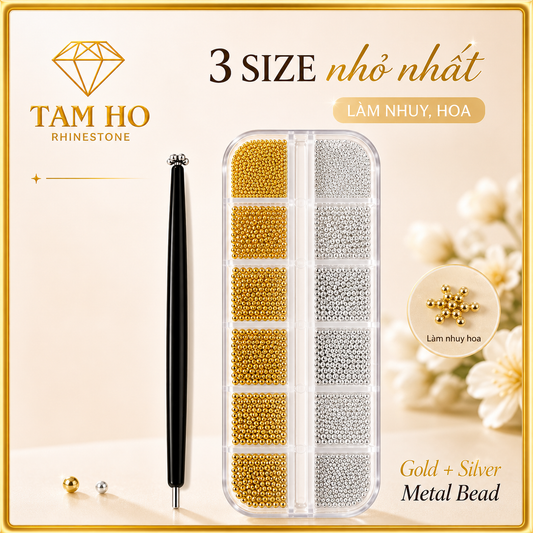Gold & Silver Metal ball + Magnet pen