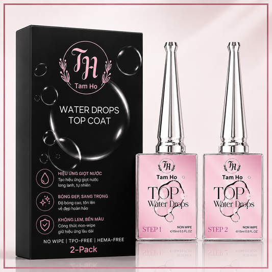 Water Dops top coat - Set 1 base & 1 top