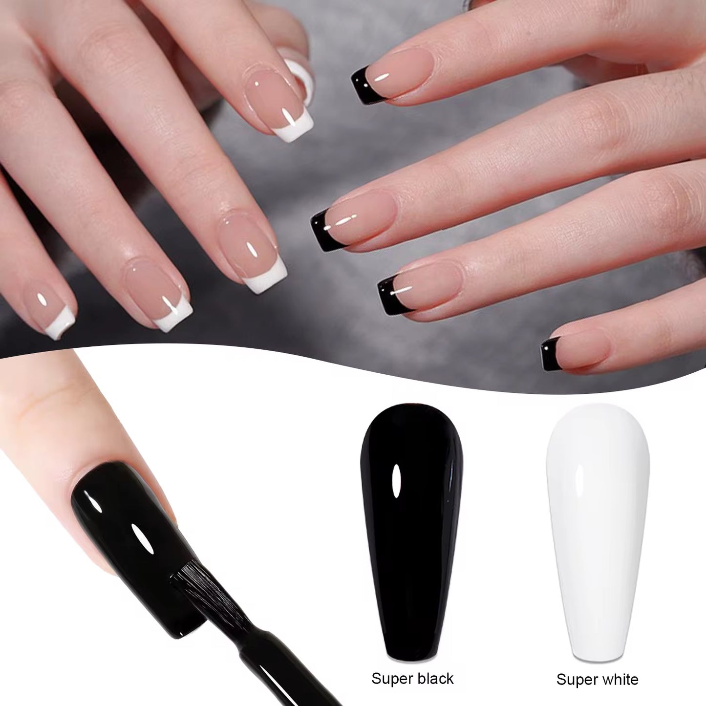 Set gel super Black & White.
