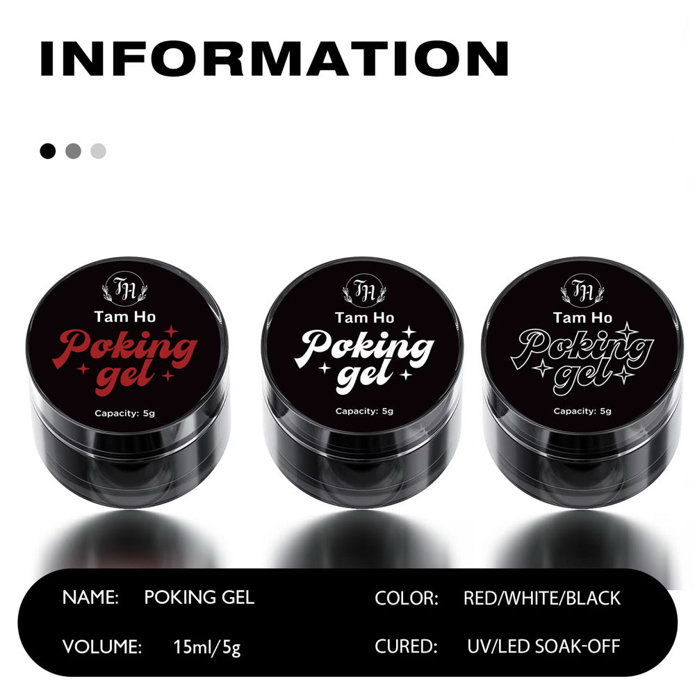 Set poking gel 3 màu + base