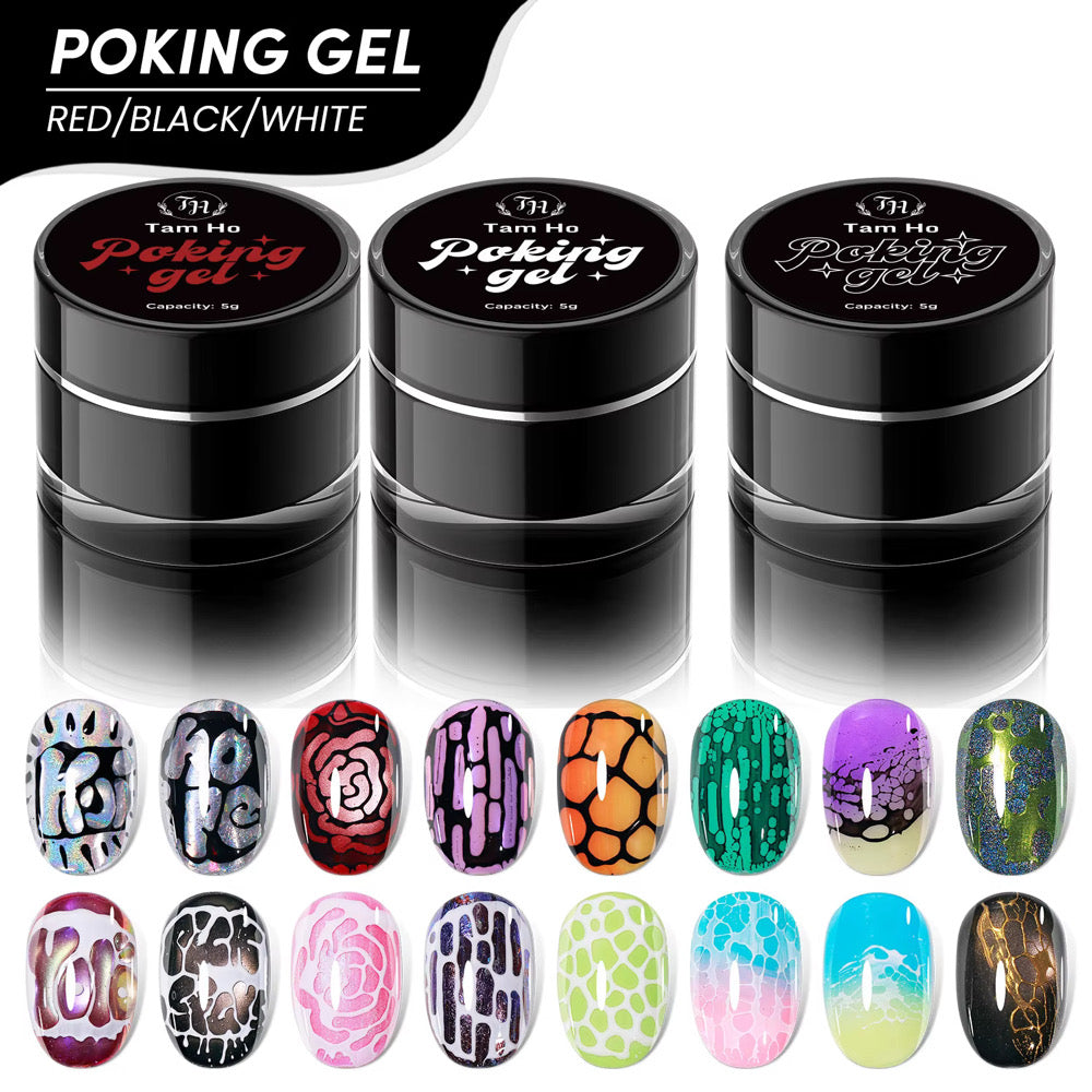 Set poking gel 3 màu + base