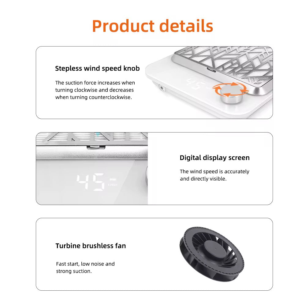 Máy hút bụi rechargeable+2pcs filters+100 sheets papers filters