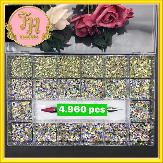 Xoàn Crystal AB - Nail Rhinestone Set