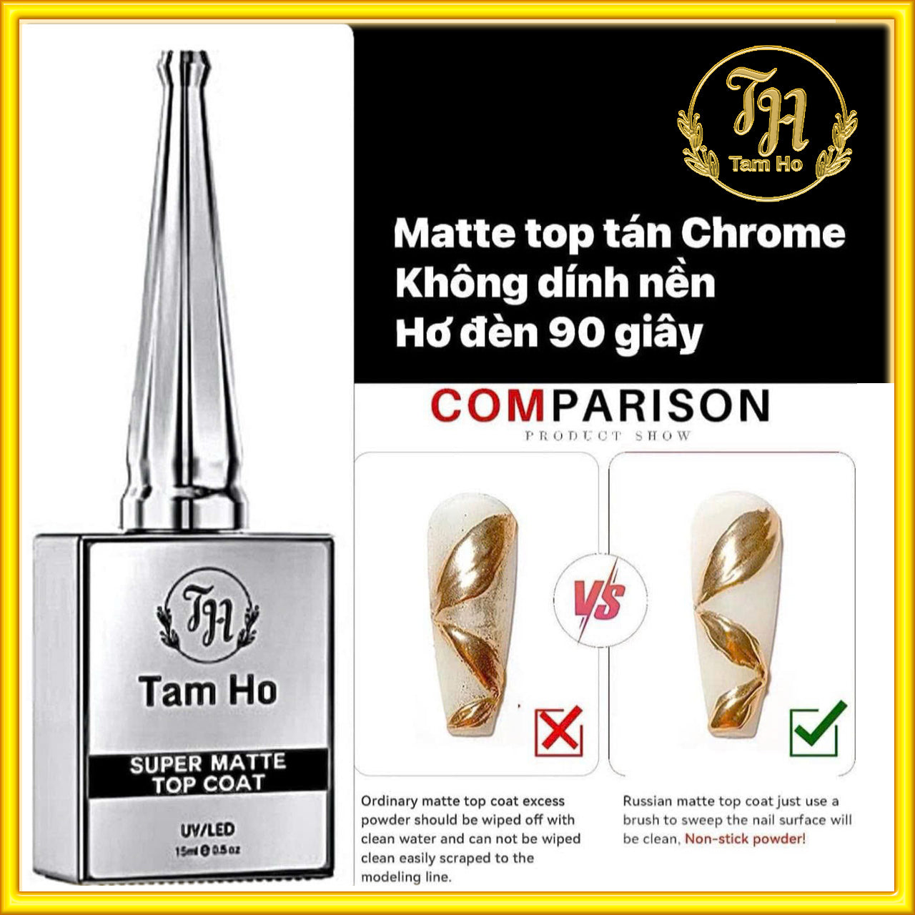 Matte top tán chrome - Super Matte Top Coat
