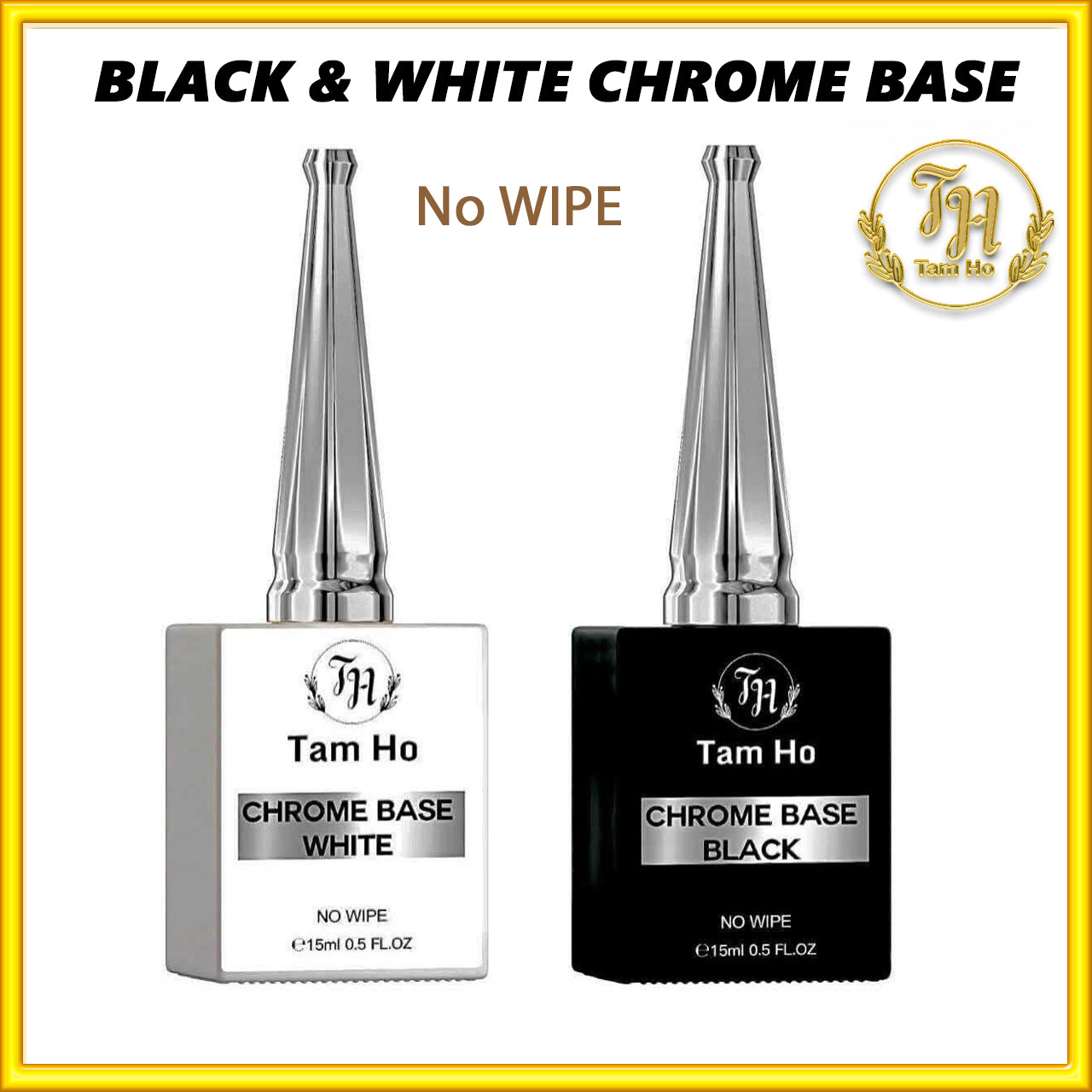 Super White & Black chrome base Set