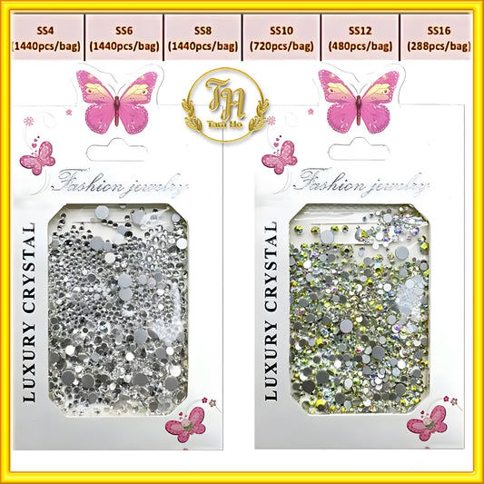 Xoàn refill 2 màu Clear & Crystal AB - Rhinestone Refill Pack – Clear & Crystal AB