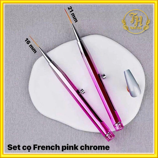 Set cọ vẽ deep French tip 2 size  - French Tip Brush Set