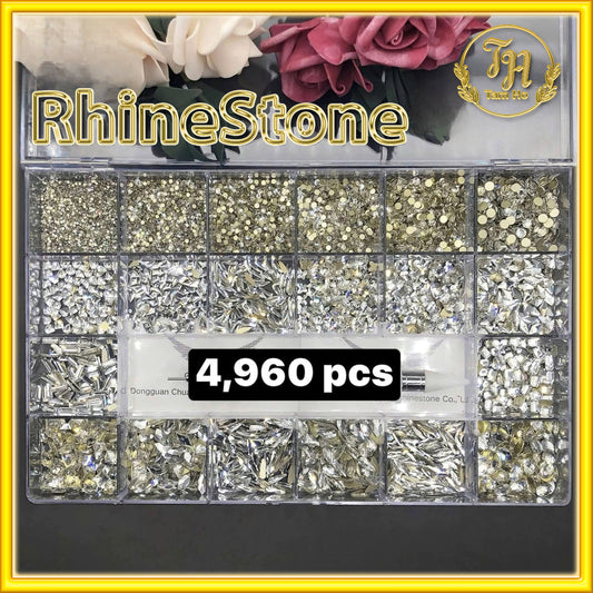 Silver 🤍 Nail Rhinestones