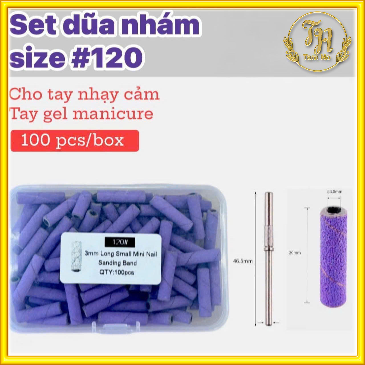 Set dũa nhám ống size #80 #120 - Sanding Band Set – Size #80 & #120
