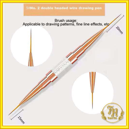 Cọ vẽ nét mảnh 2 đầu - Double headed wire drawing pen