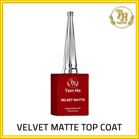 Velvet matte top coat- 20-30 giây tán ombre powder